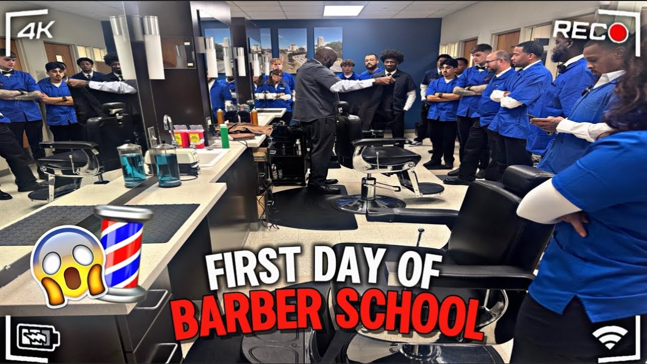 FIRST DAY OF BARBERSCHOOL | VLOG 🔥💈