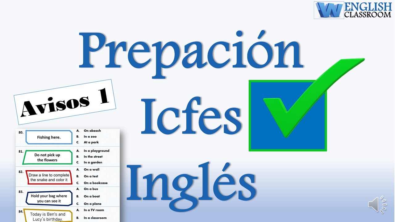 Icfes Preparación Inglés Avisos Parte 1