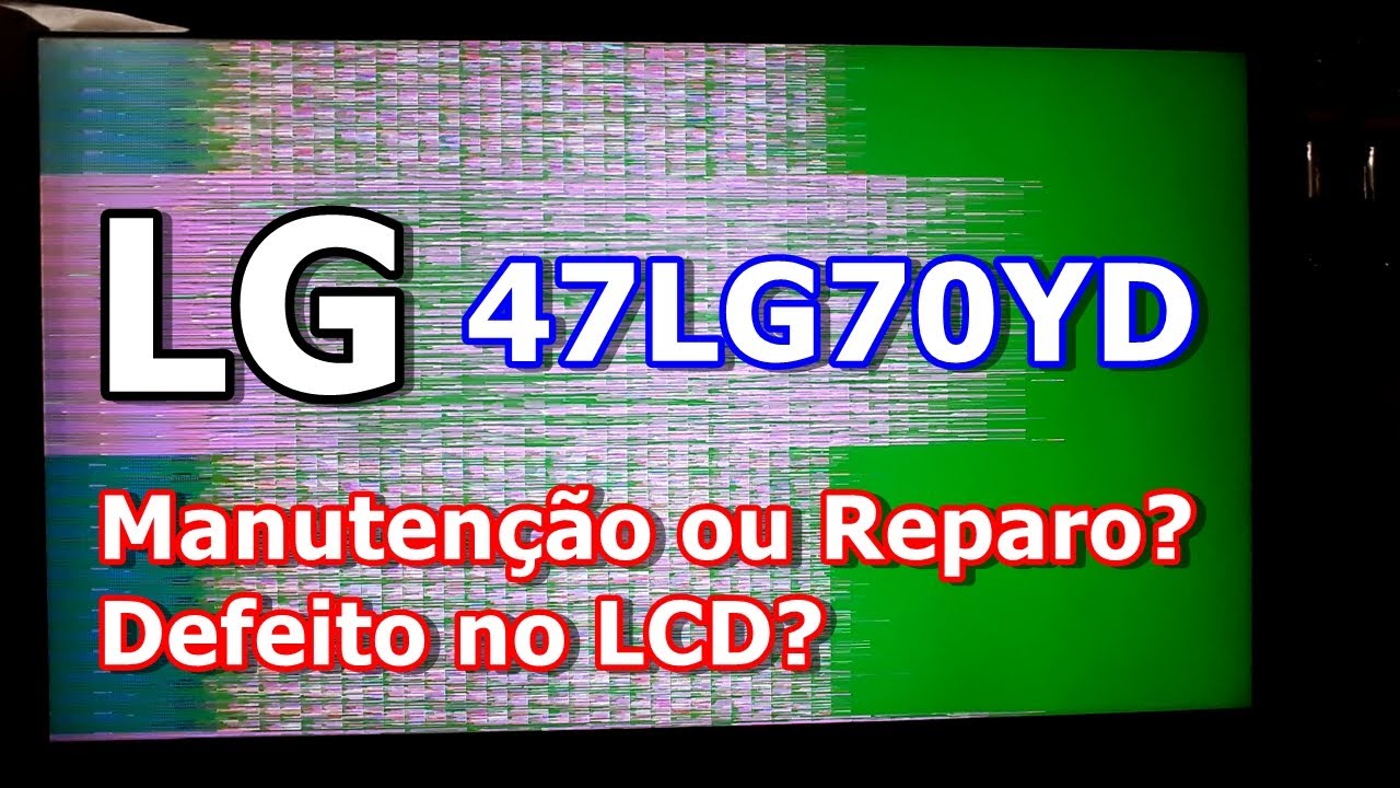 LG 47LG70YD - IMAGEM COM DEFEITO LADO ESQUERDO - Vídeo Nº 065 #alexeletrônica