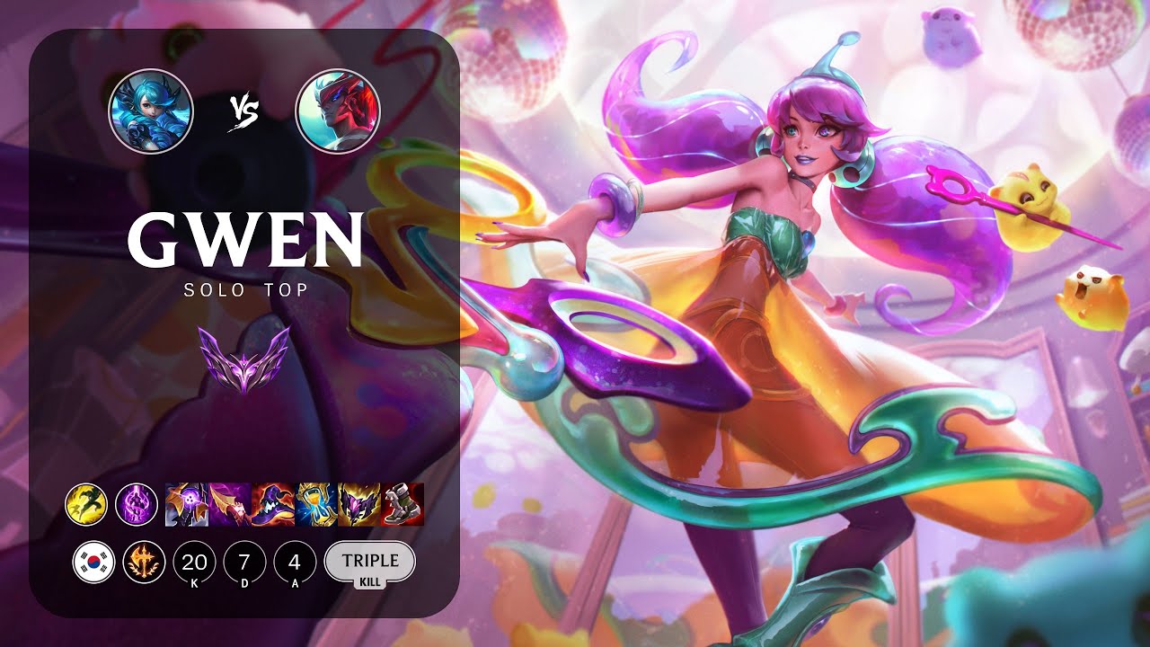 Gwen Top vs Yone - KR Master Patch 13.20