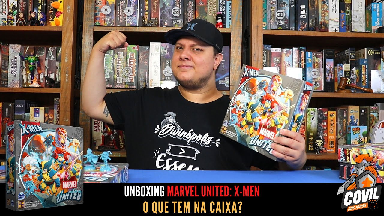 O Que tem na Caixa? Unboxing Marvel United: X-men
