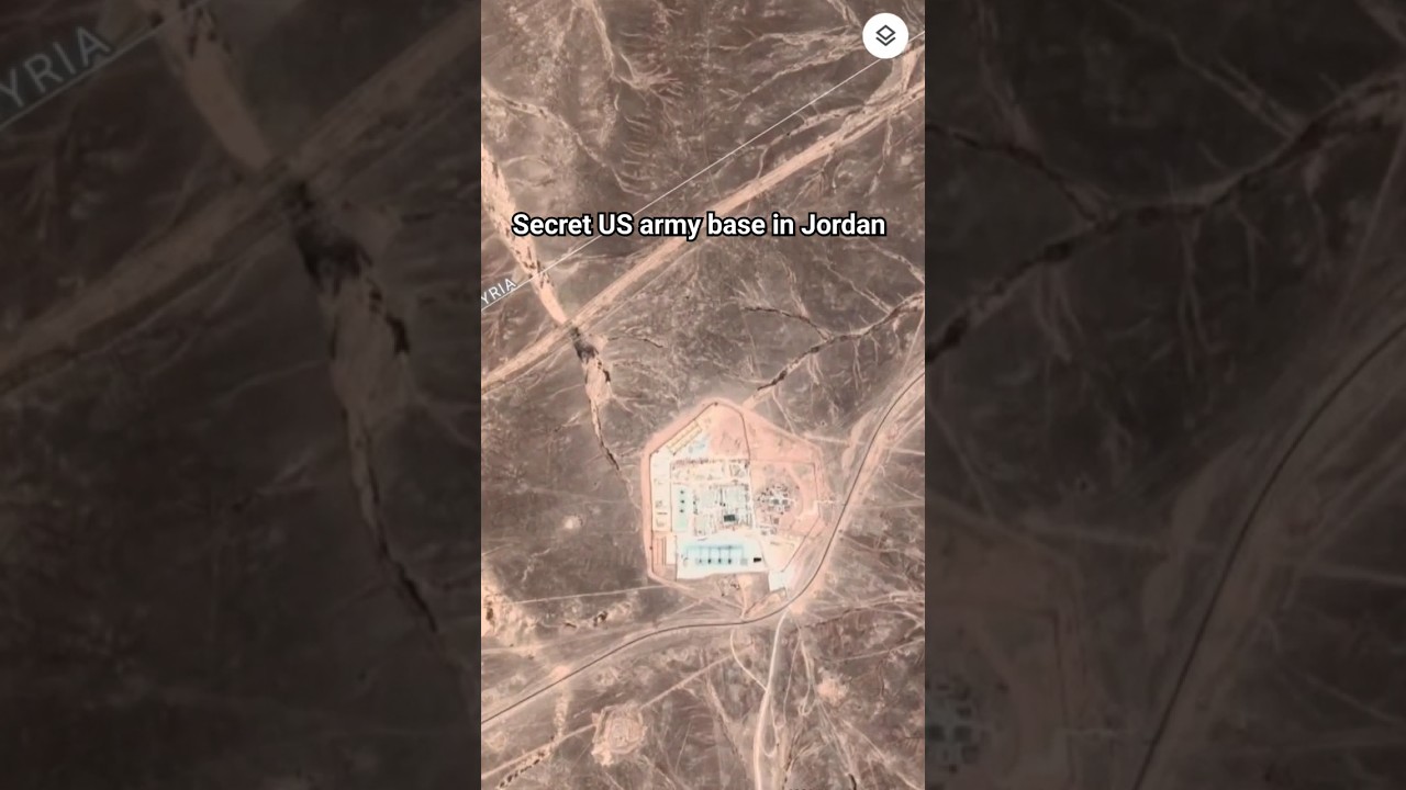 Secret US army base in Google maps #jordan #iran #syria #iraq #usarmy #usa