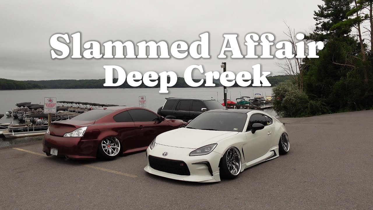 STANCE CARS @ THE KICKBACK DEEP CREEK MD! (G37 FALLS OFF TRAILER!)