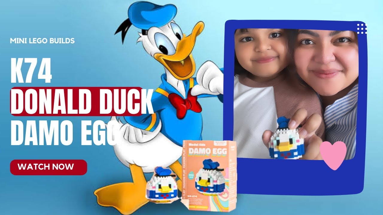DONALD DUCK K74 DAMO EGG MODEL MEKANSM LEGO BUILD