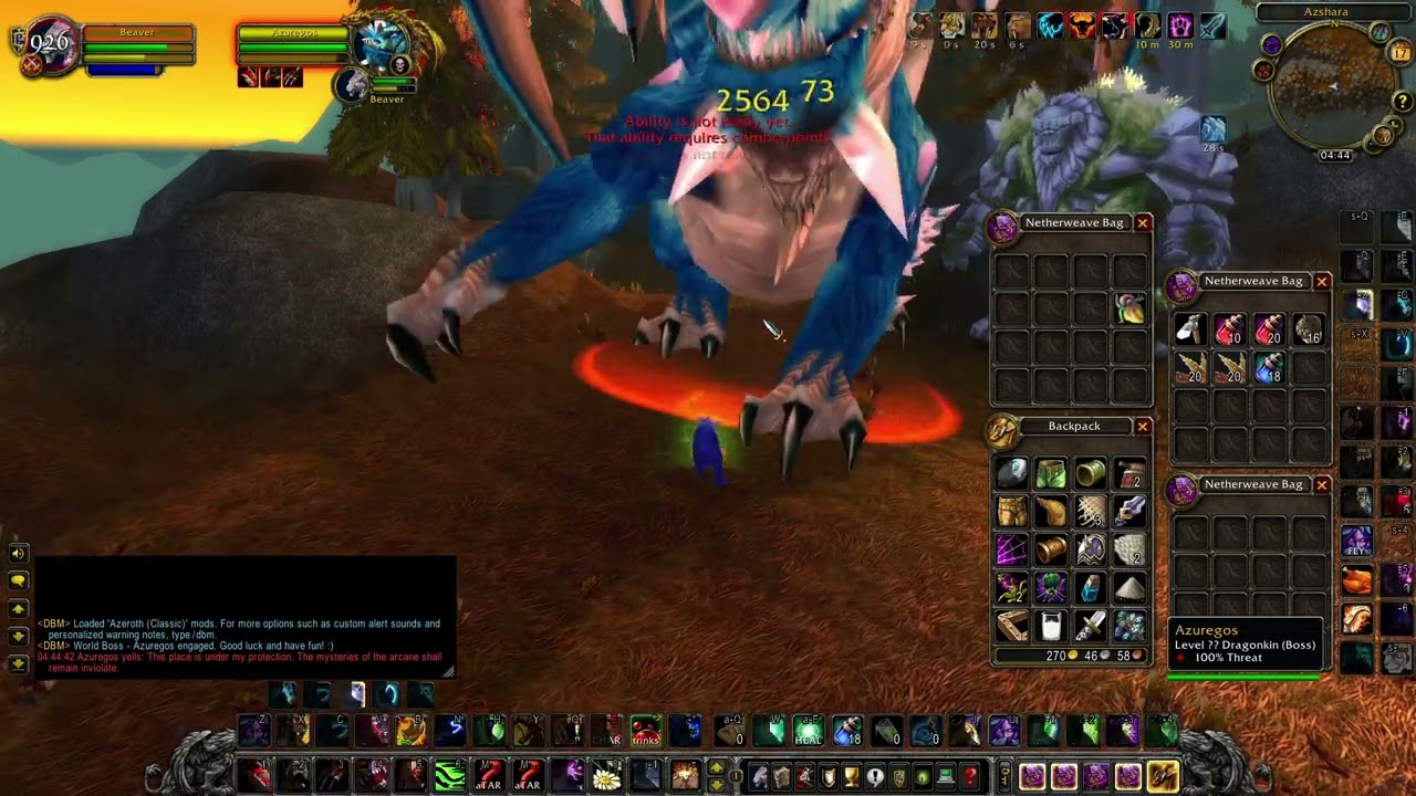 Who is Azuregos - WoW Classic WOTLK rare spawns