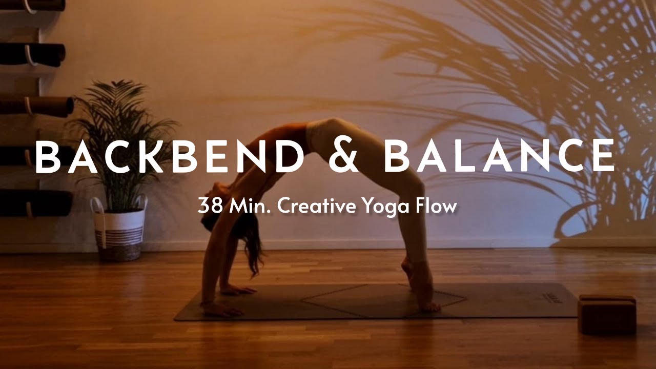 38 Min. VINYASA FLOW.  UCZTA dla ciała i duszy. Wygięcia & Balans. Poziom średnio-zaawansowany.