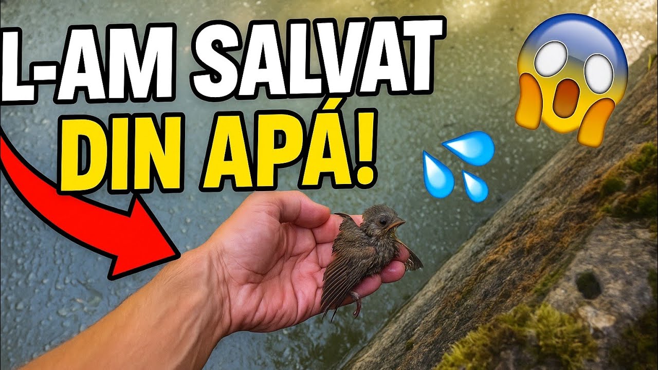 AM SALVAT O PASĂRE DE LA ÎNEC 🫣 LA BĂILE TERMALE ROMANE! #romania #pasare #salvare #top