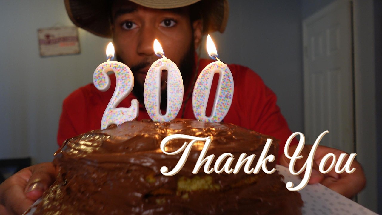Thank you for 200 subscribers, I baked you a cake.