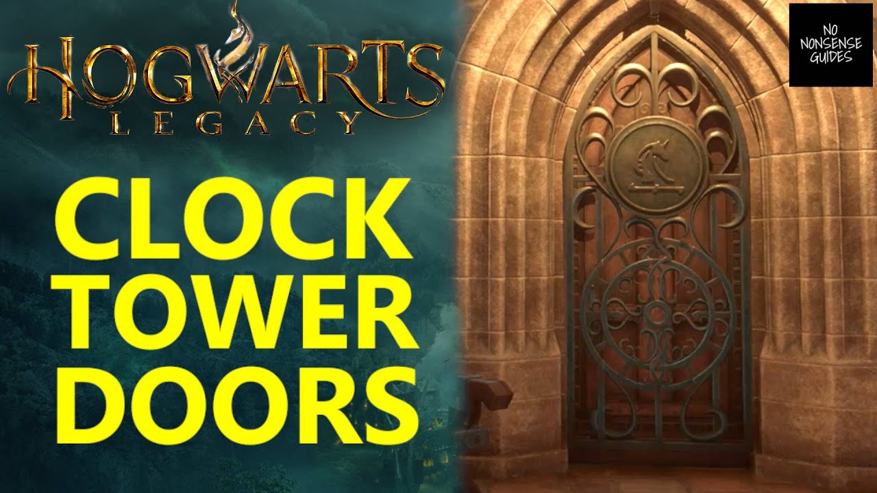 Hogwarts Legacy Clock Tower Door Puzzle - How to Open Sliding Bars Door