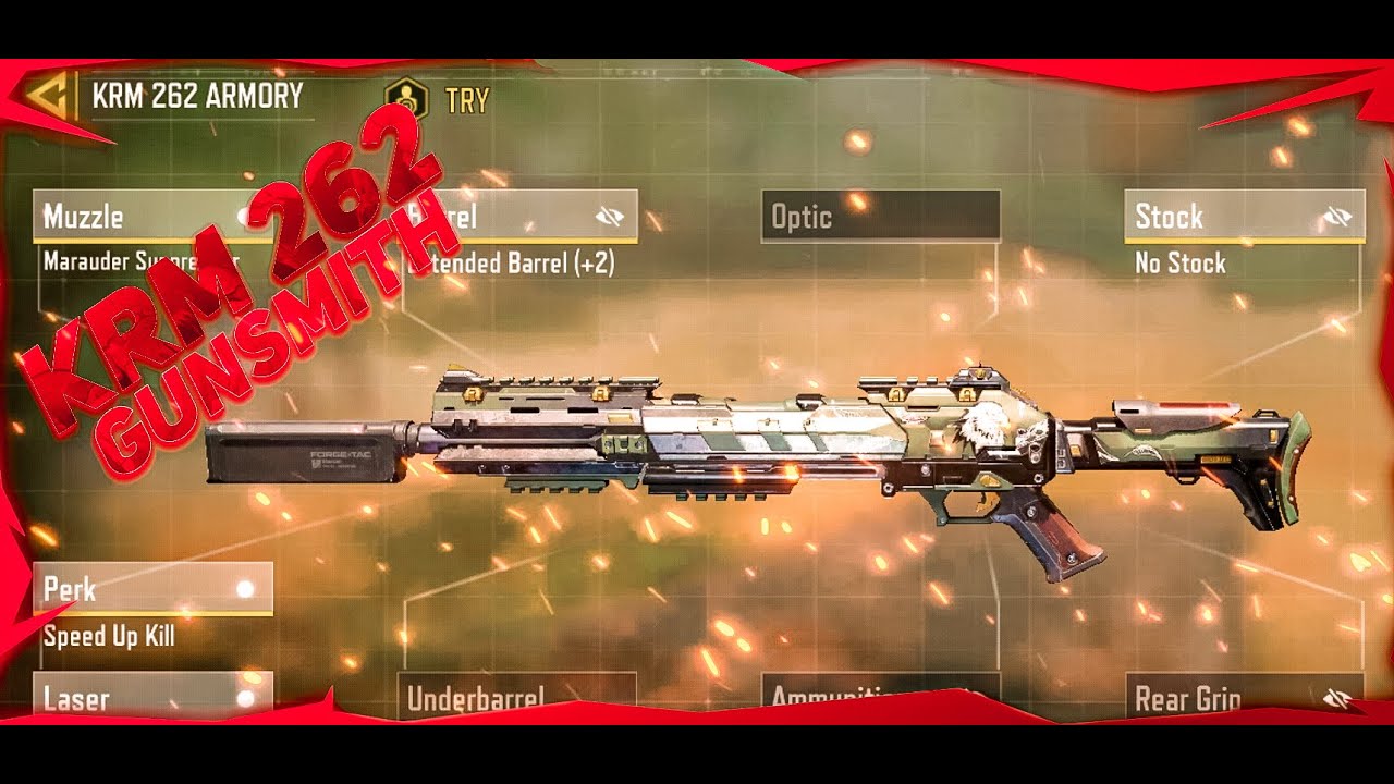 Krm 262 best gunsmith attachment | one shot one kill | krm gunsmith hipfire