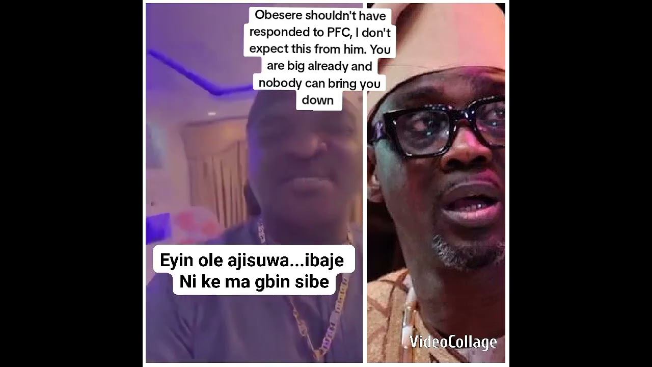Obesere shouldn't have responded to PFC, You are big already and nobody can bring you down.