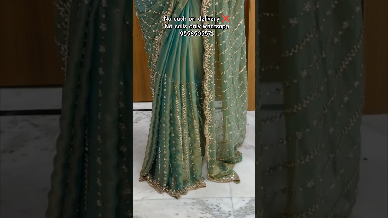 *Presenting you the luxurious and glamorous trending hand work space silk saree 😍 #trending #viral