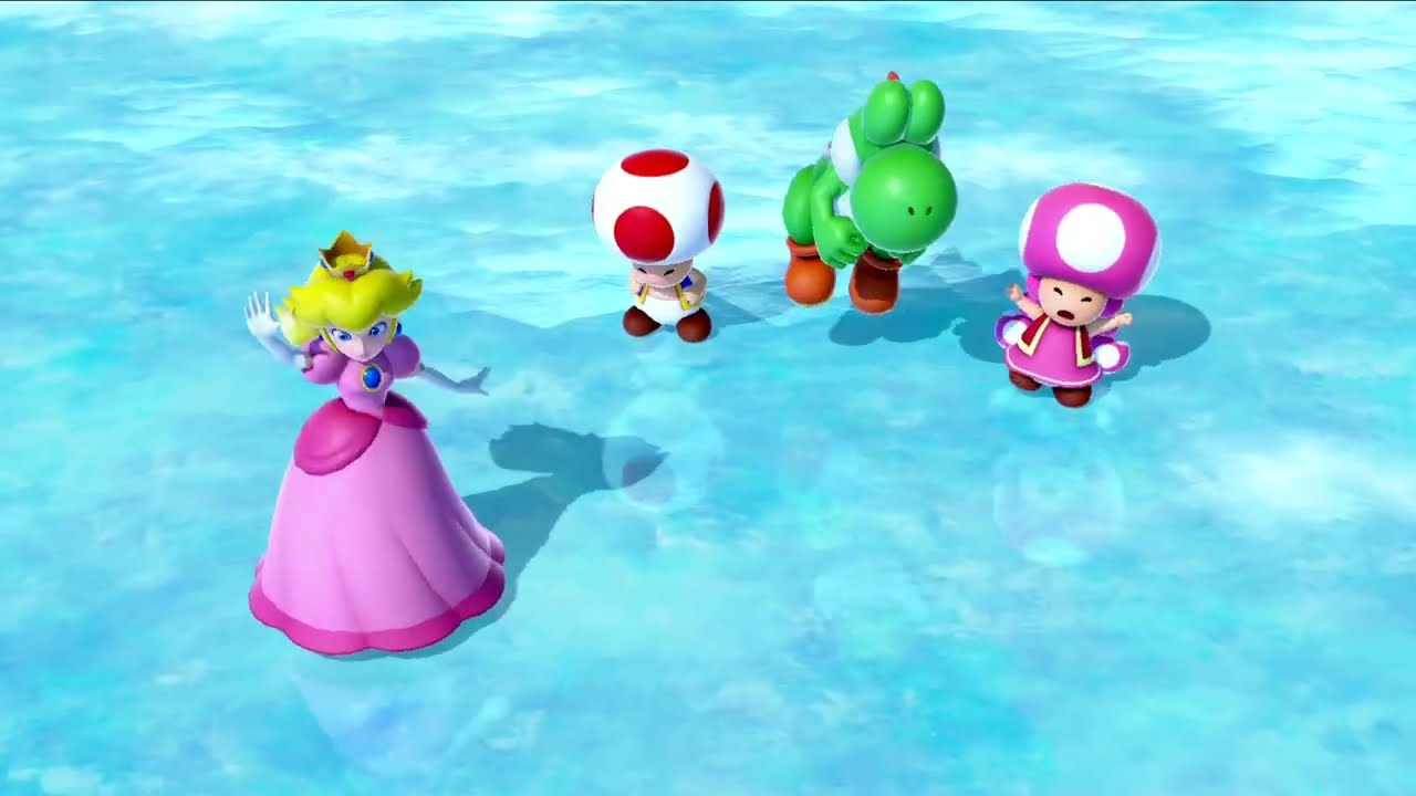 マリオパーティジャンボリー　ピーチでプレイゲーム集　ピーチ姫vsキノピオvsヨッシーvsキノピコ