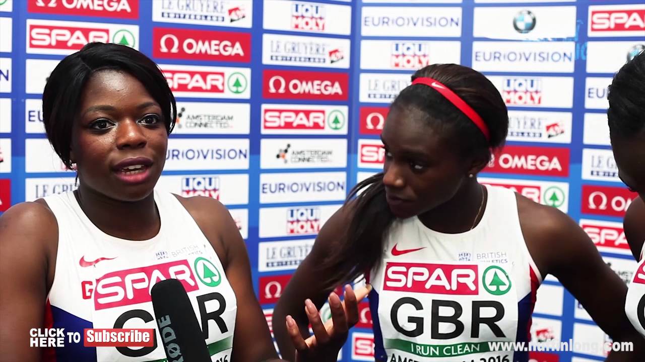 THE GB LADIES TEAM ON THEIR 4 x 100m EUROPEAN SILVER MEDAL | European Athletics Championships 2016 |