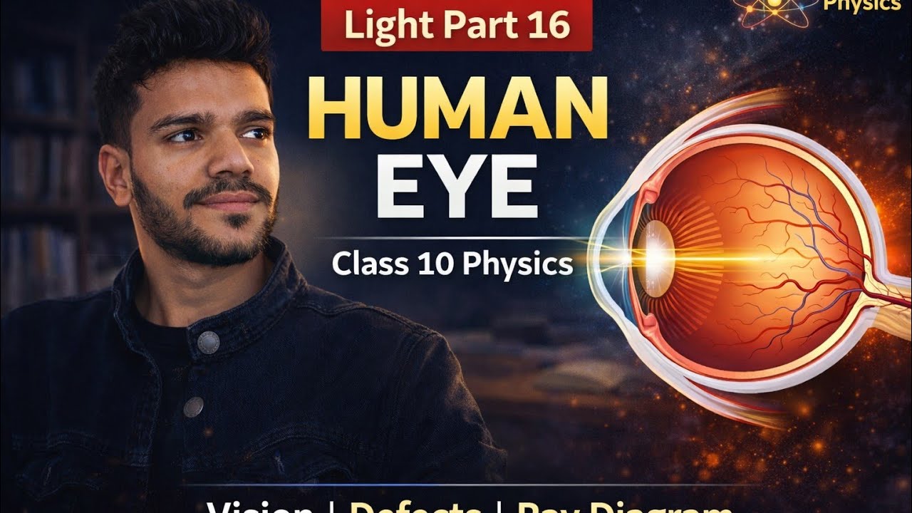 LIGHT part 16 (HUMAN EYE ) for CLASS 10 th CBSE ICSE BSEB in HINDI and English medium 