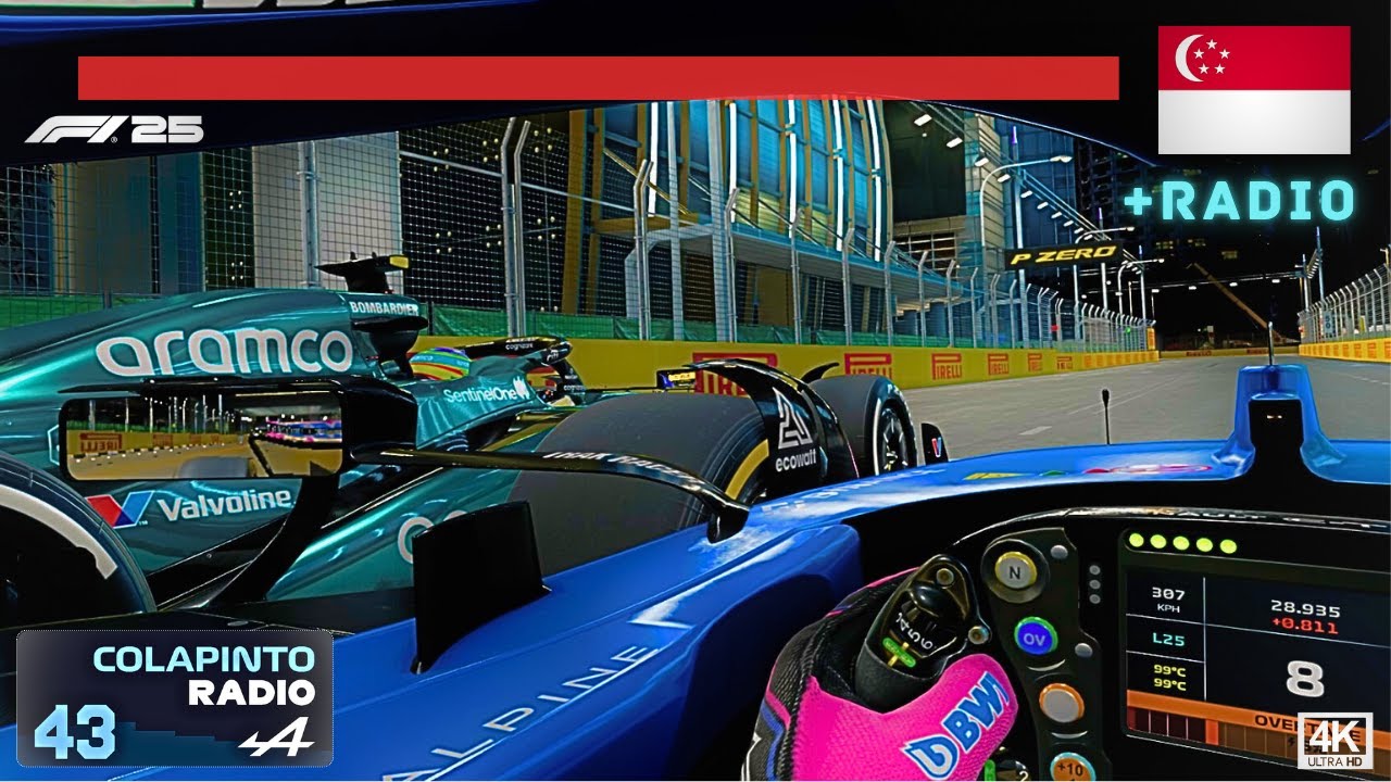 FRANCO COLAPINTO Inmersive COCKPIT Experience Singapore GP | F1 25 with Team Radio