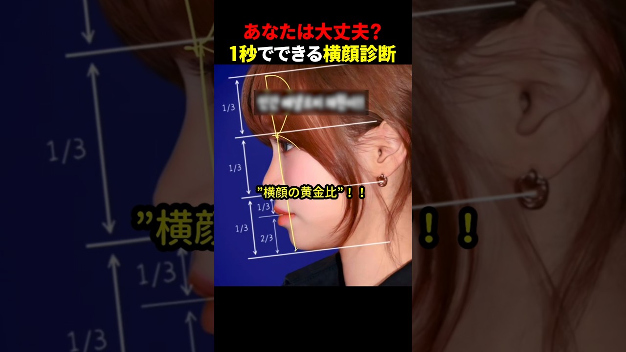 あなたは大丈夫？1秒でできる横顔診断 #ほっこりショート