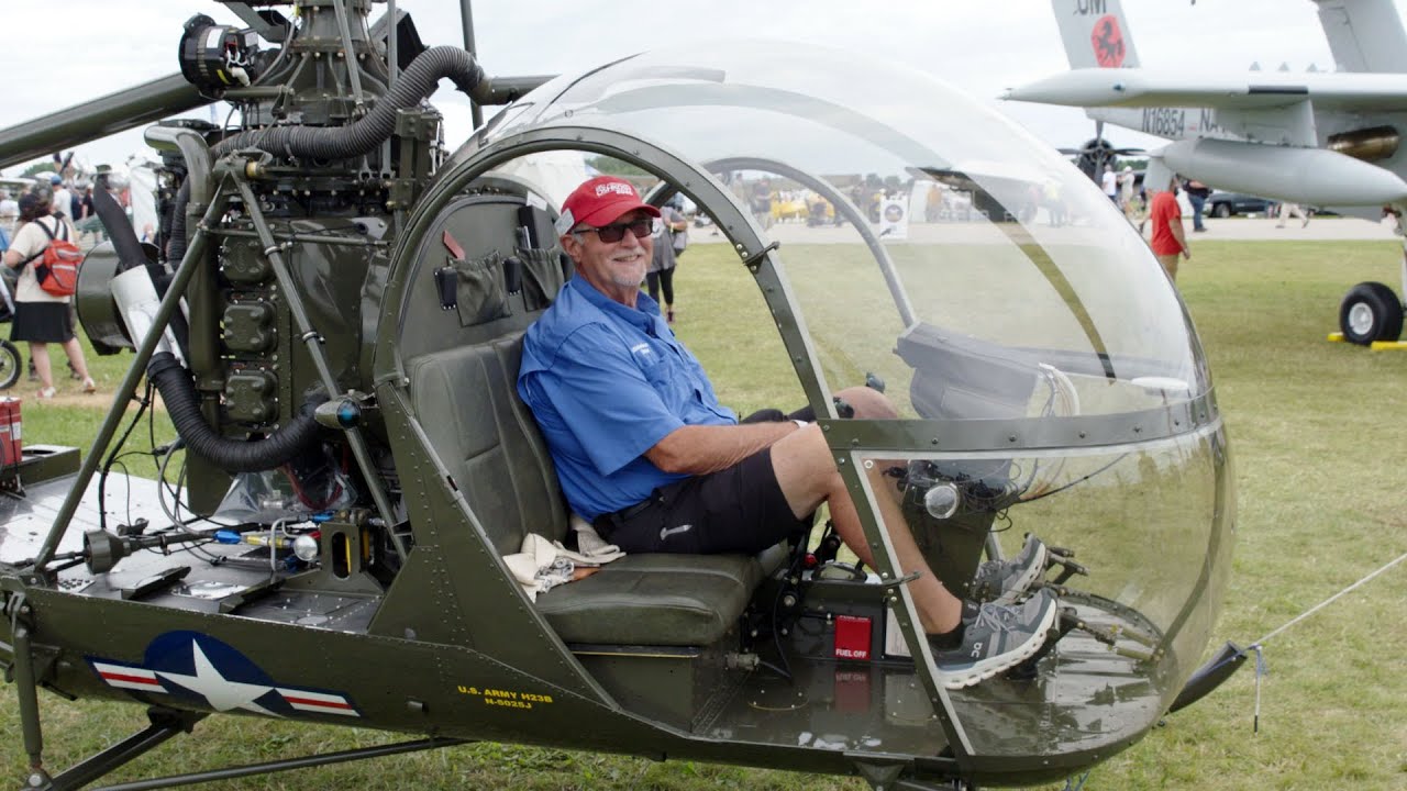 Livestream Broadcast, Mike Anderson and his Hiller OH-23 Raven, December 25, at 6 pm CST / 7 PM EST.