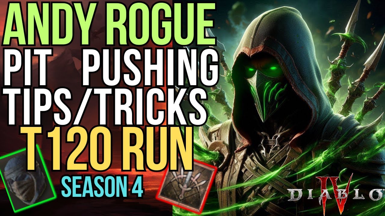 Pushing Pits! T120 - Andariel's Flurry Rogue Build Guide - Diablo 4 - Season 4