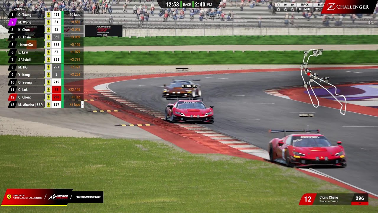 |Z-Challenger 法拉利296GT3 Virtual Challenge Misano終局之戰|