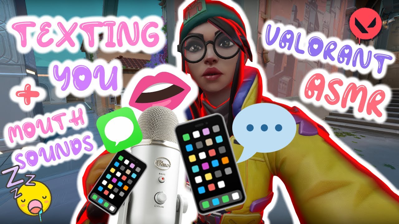 ASMR Texting and Mouth Sounds | Valorant Gameplay