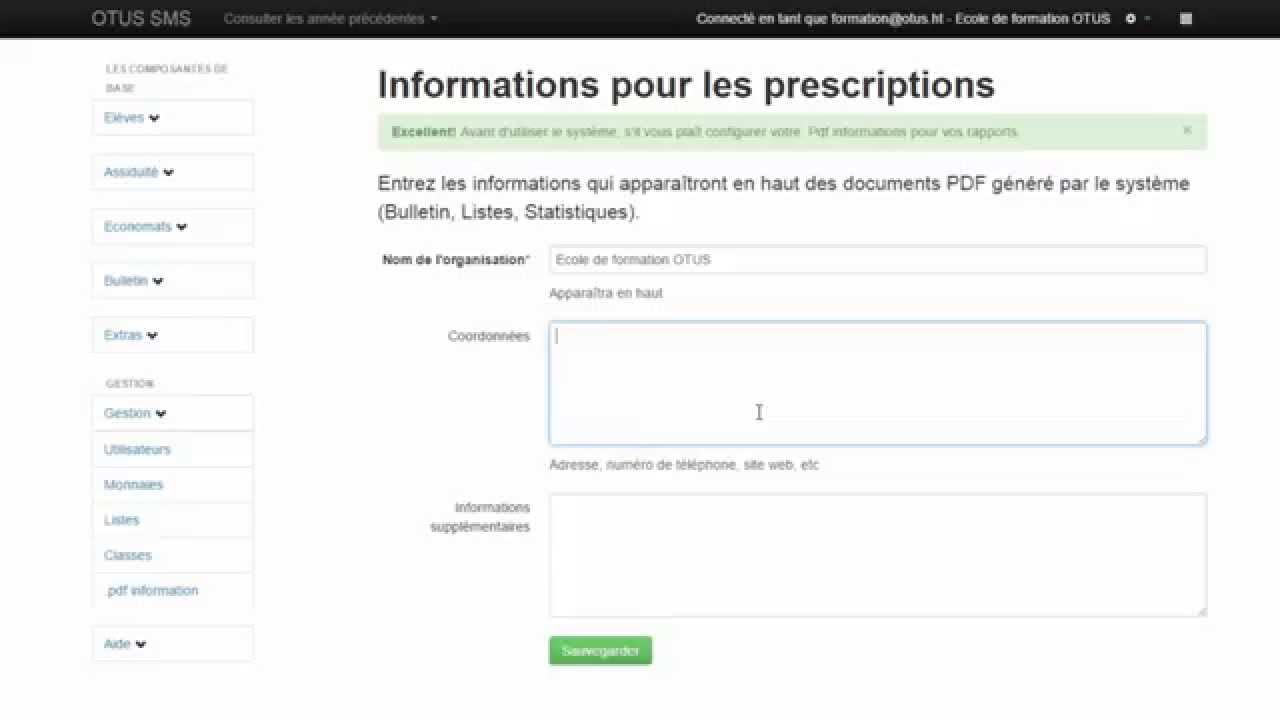 1 - Votre première connexion