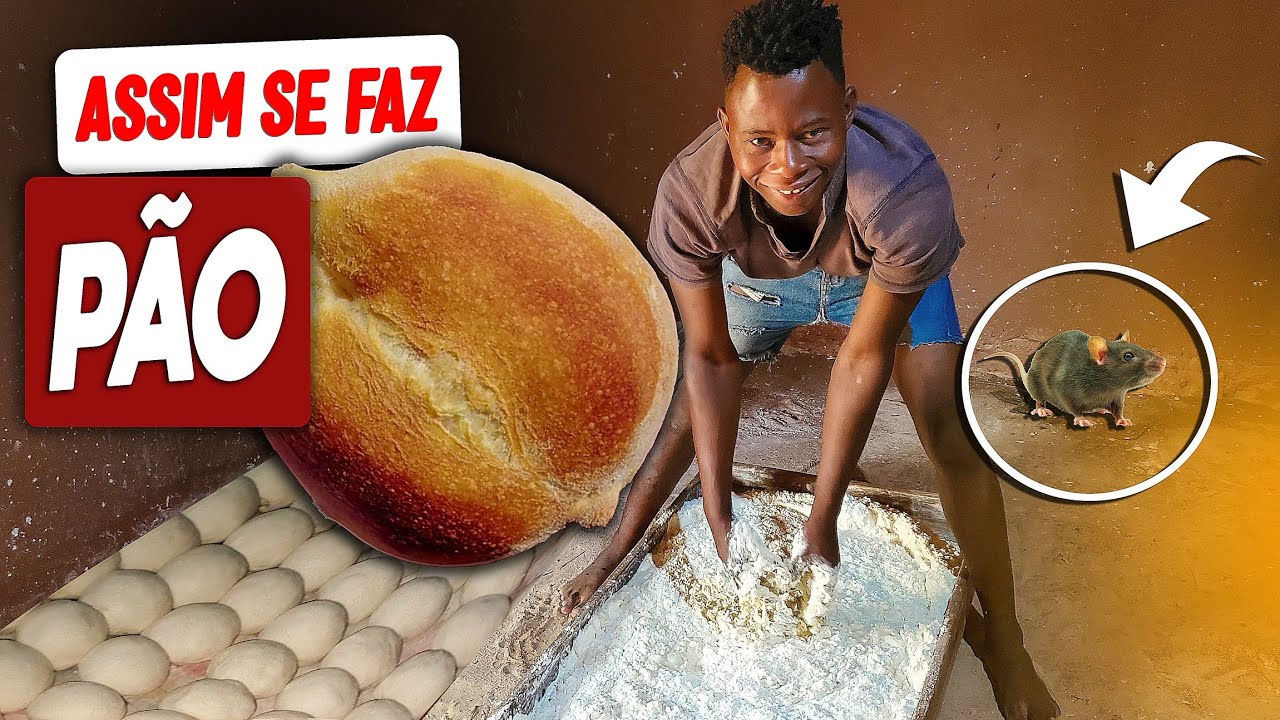 É ASSIM QUE FAZEMOS PÃO NA ÁFRICA | PASSO A PASSO