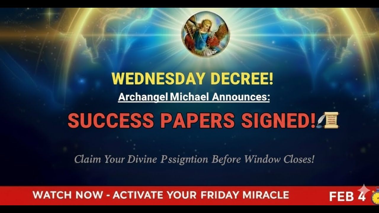 THE WAIT IS OVER! Archangel Michael is Signing Your Success Papers This Wednesday! ⚔️✍️📜