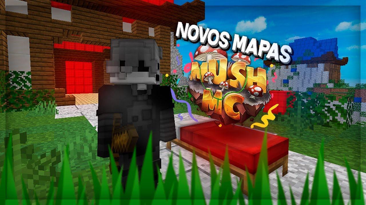 Rushando de TELLY BRIDGE nos NOVOS MAPAS do BEDWARS (MushMC)