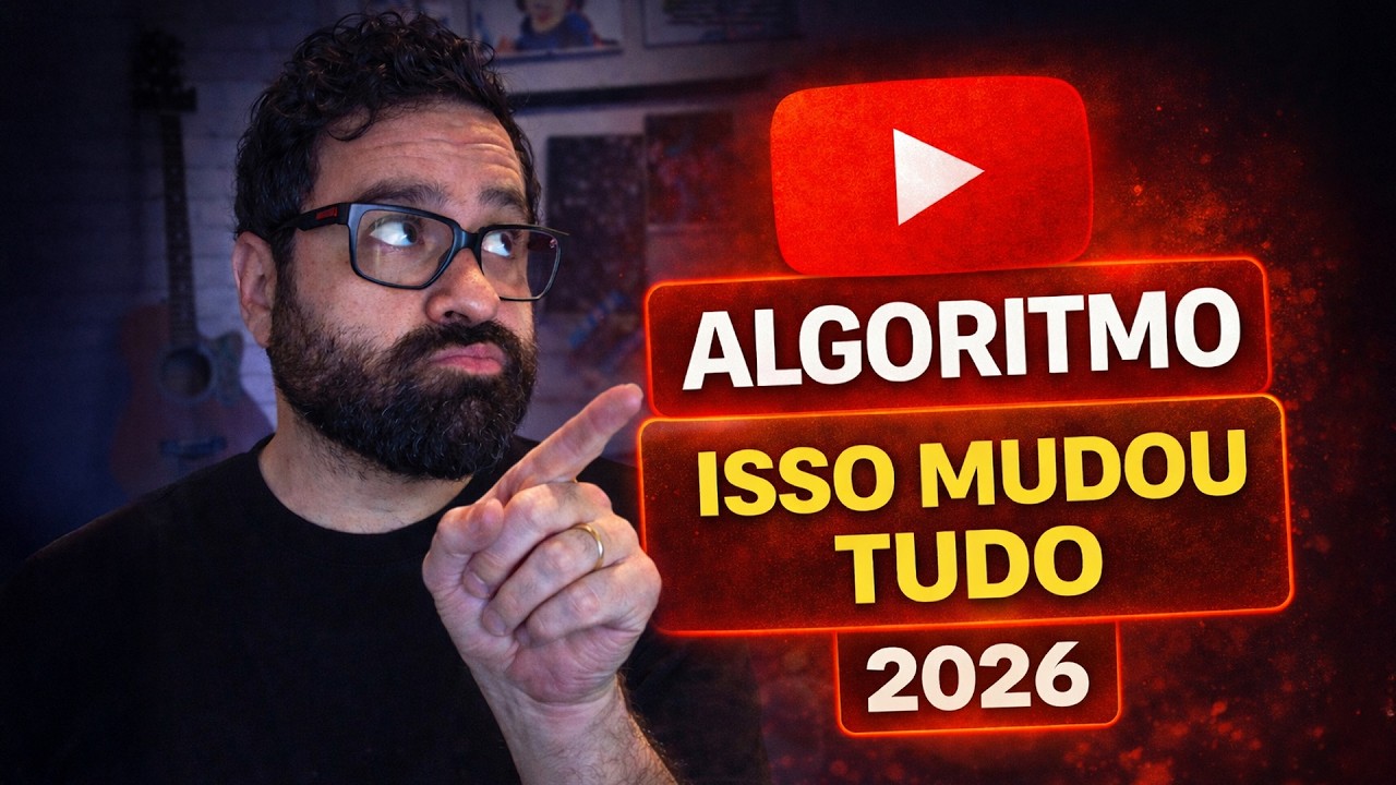 O QUE O ALGORITMO DO YOUTUBE QUER EM 2026! Fiquei IMPRESSIONADO! ELE MUDOU!