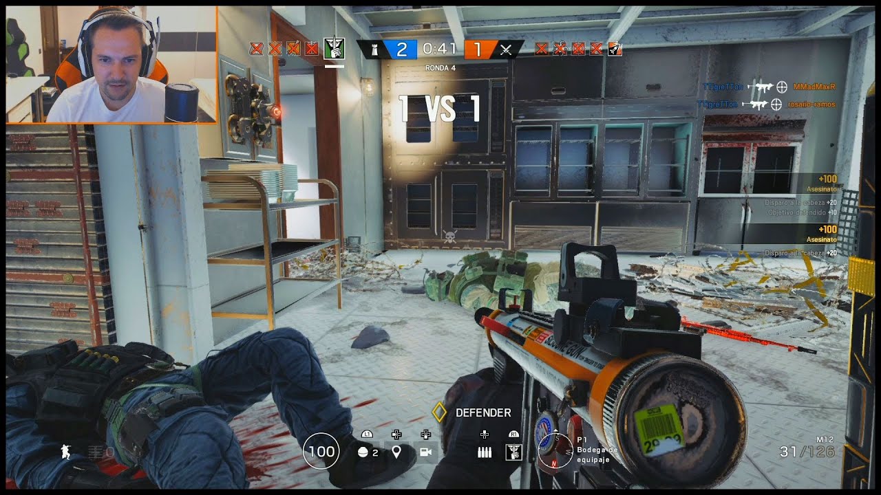 1vs4 MÁXIMA TENSIÓN!!! RAINBOW SIX SIEGE / BYABEEL