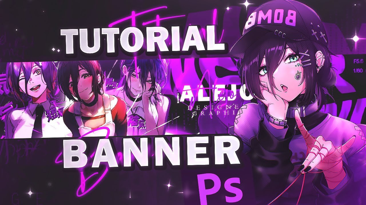 TUTORIAL: Simplistic Anime BANNER | PHOTOSHOP 2024
