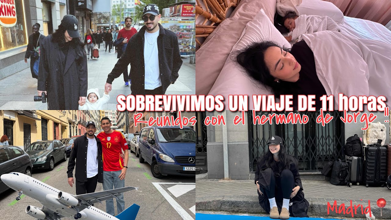 REUNIDOS CON MI CUÑADO!! || SOBREVIVIMOS UN VUELO DE 11 HORAS A MADRID!