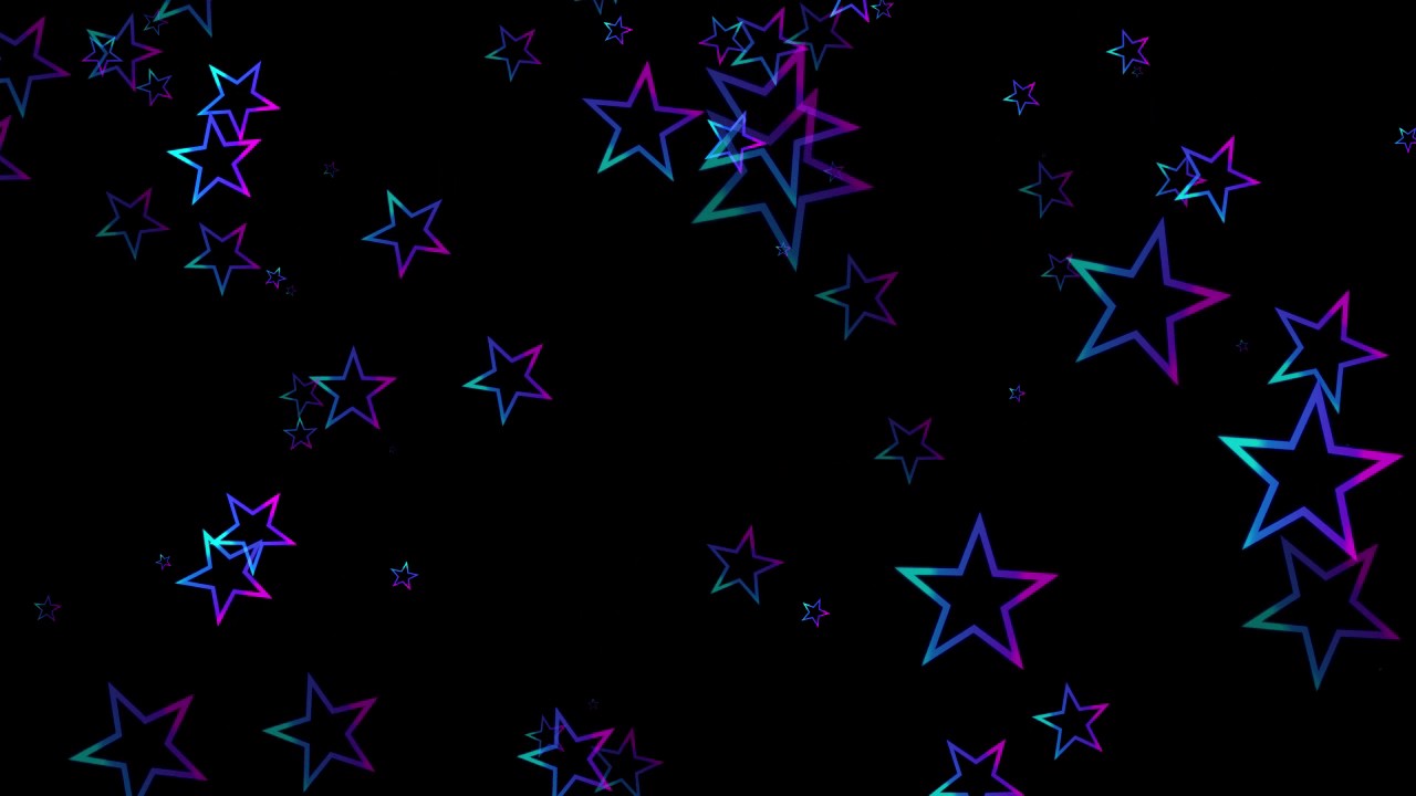 Free Stars Animated Background in Black Screen