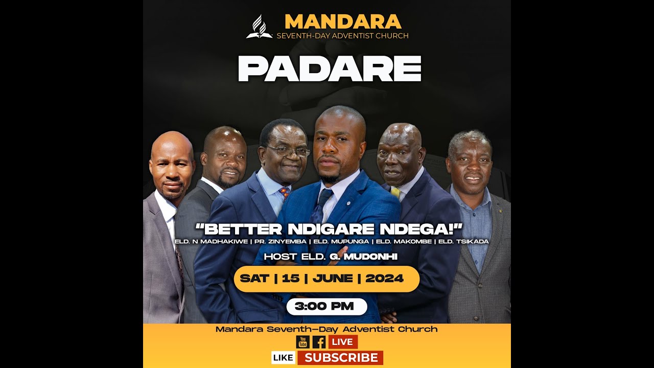 Mandara SDA Church || Padare || Title: Better Ndigare Ndega || 15 June 2024 || 3:00pm ||