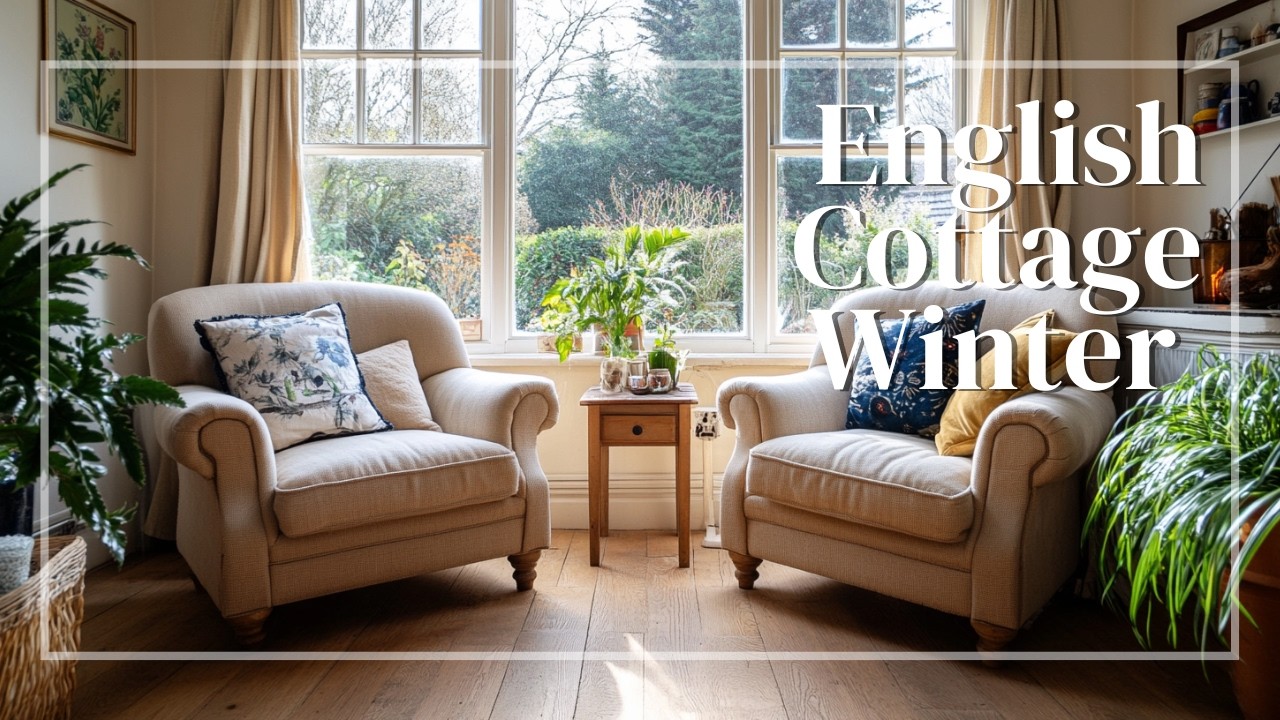 Cozy English Cottage Winter Wonderland: Warmth and Charm