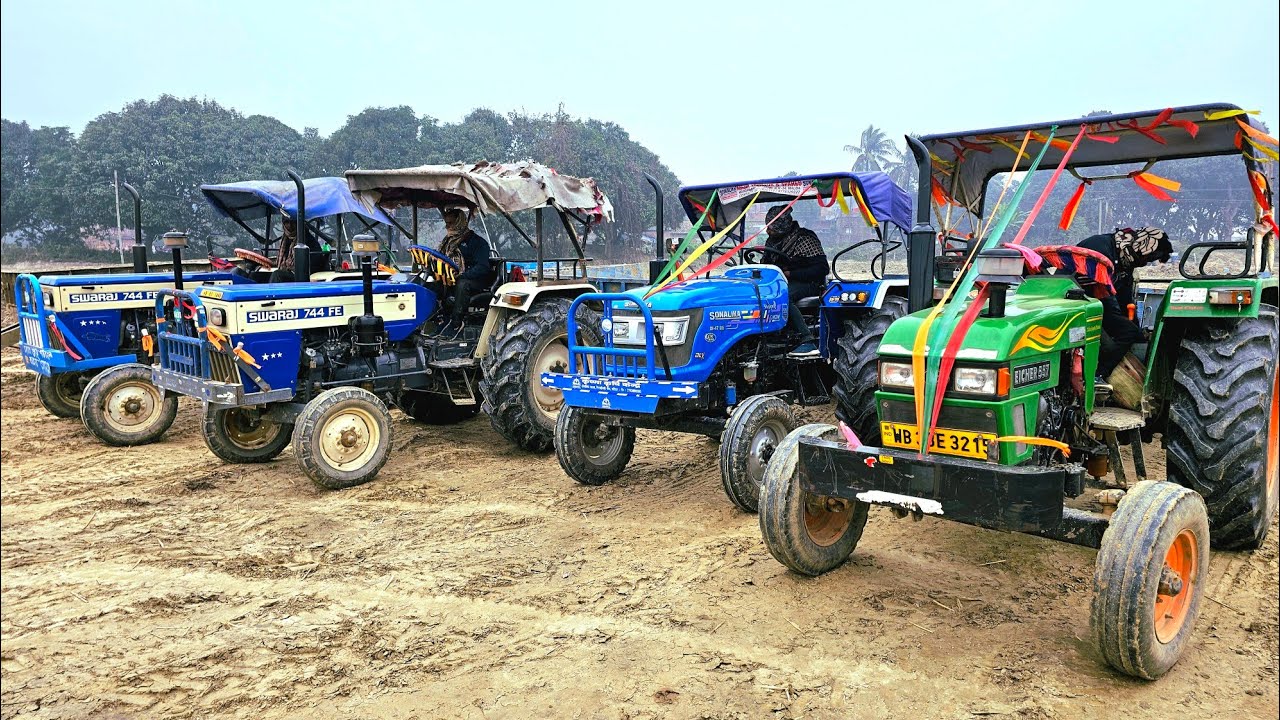 Jcb 3dx Plus Xpert Loading Field Mud Tractor Swaraj 744 Eicher 551 Sonalika Sikandar Tractor