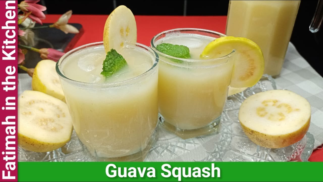 Guava Juice Recipe | Homemade Guava Squash | How to Make Guava Juice | Amrood Juice