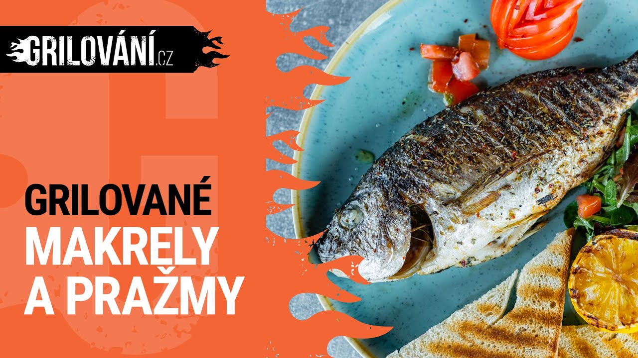 RECEPT na gril: Grilované 🐟pražmy a makrely v 🔥grilu Weber na dřevěné uhlí | CHUŤ CHORVATSKA 🌞