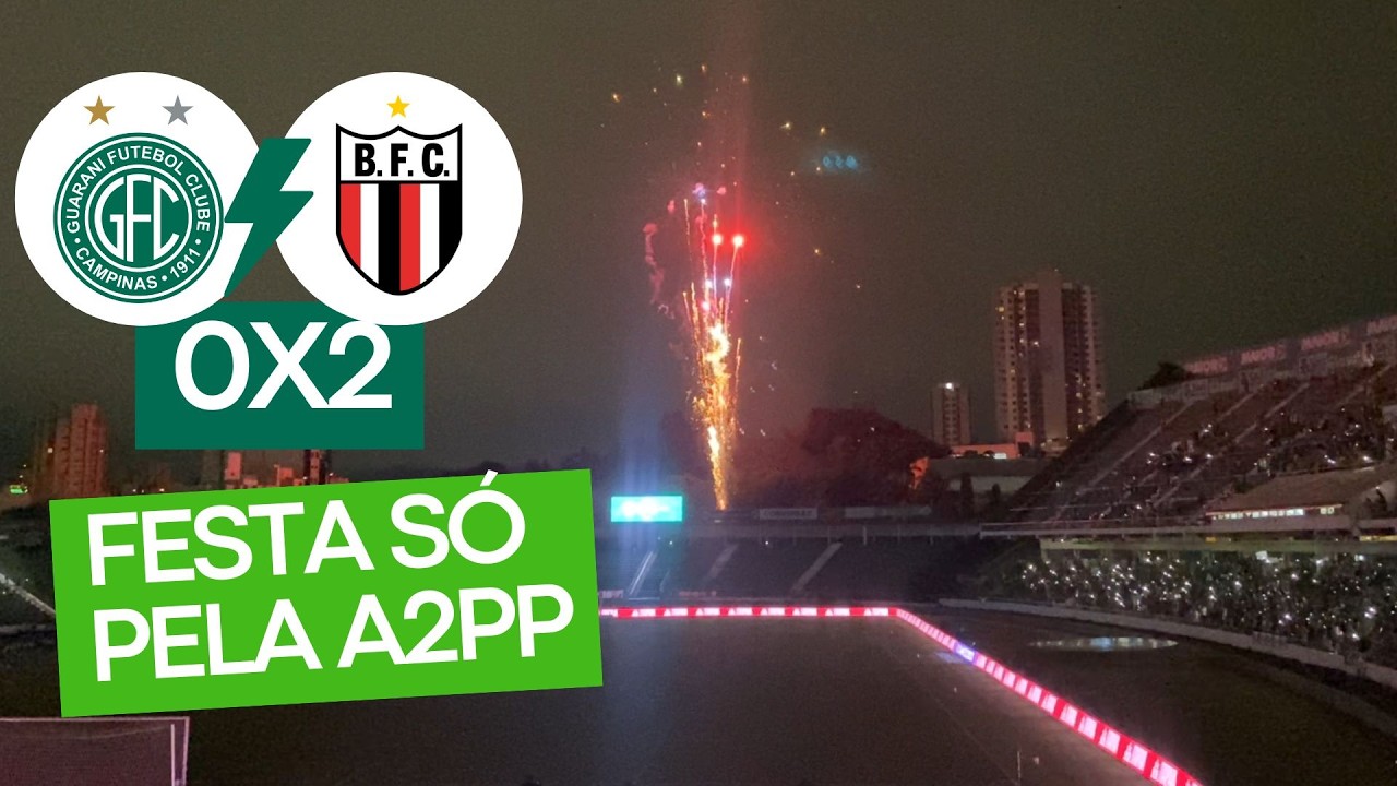 Guarani 0x2 Botafogo | Agora complicou a nossa classificação para segunda fase do Paulistão