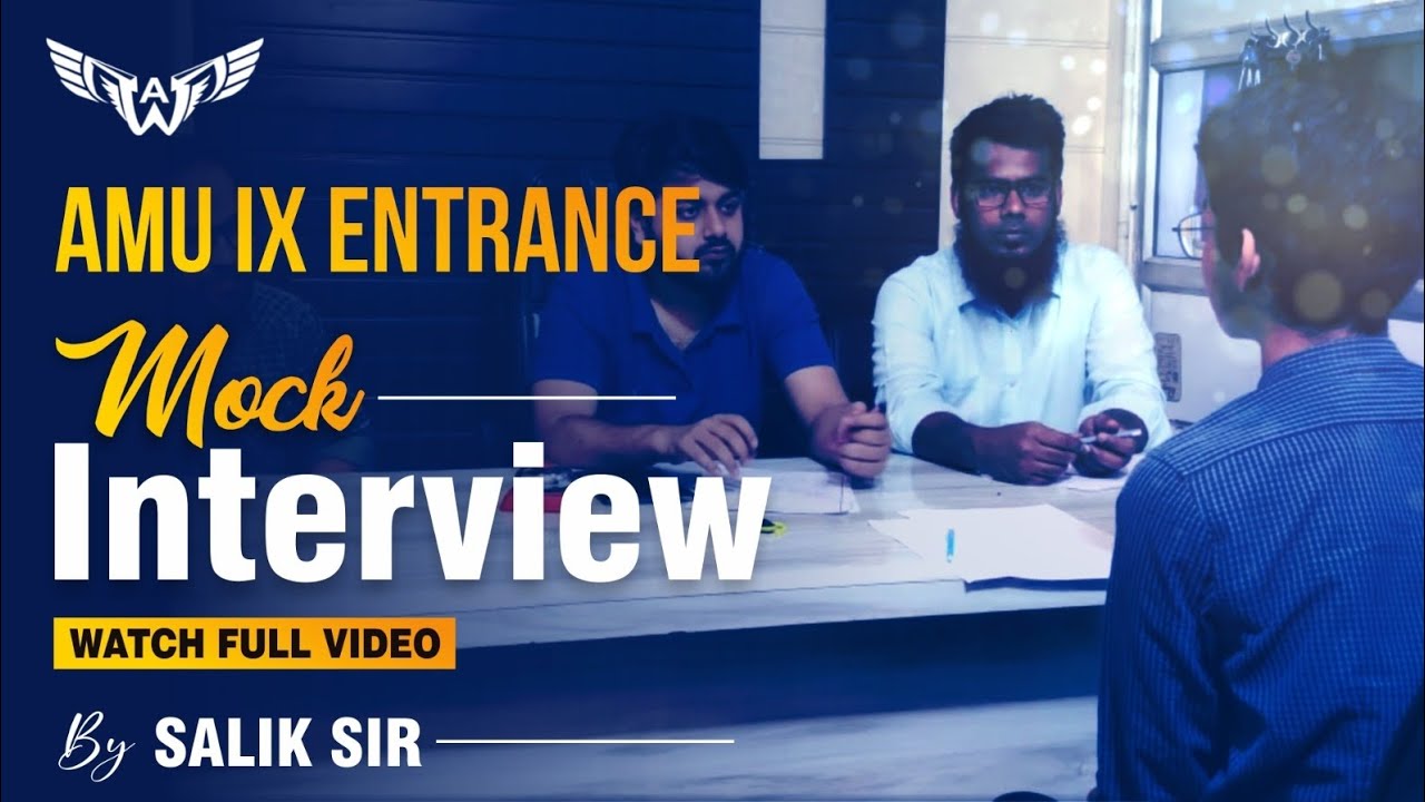 Mock Interview | Interview Preparation | Aligarh Muslim University