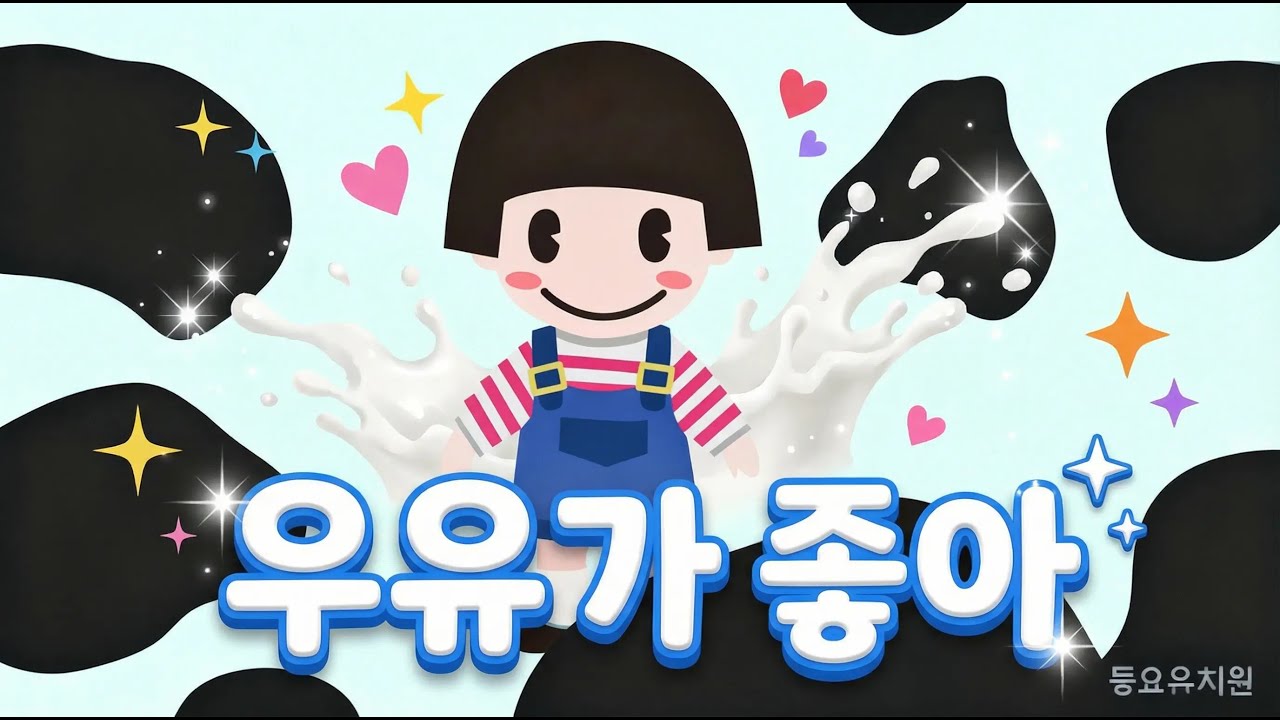 🥛 우유가 좋아 | 건강한 우유 노래 | 어린이 동요