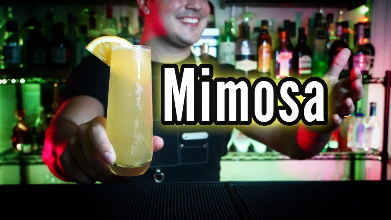 Cocktail Mimosa 🥂 🍊 Bebida + dificil del mundo! #shorts