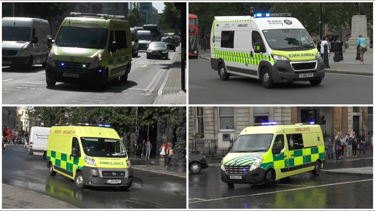 Private Ambulance Services responding with sirens in London