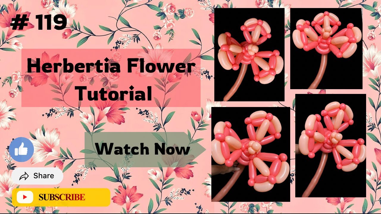 Balloon Herbertia Flower Tutorial ❤️❤️❤️❤️| Easy Balloon Art Tutorial | Share and Subscribe |