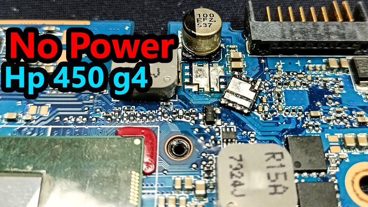 Ноутбук HP Probook 450g4 не включается. При нажатии кнопки питания индикатор питания мигает.