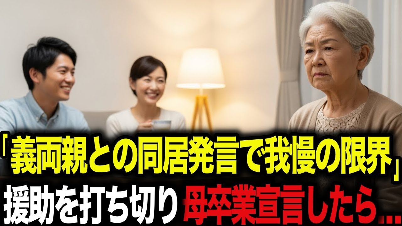 義両親との同居発言で我慢の限界→援助打ち切りで“本当の支え手”に気づいた時、すでに手遅れだった
