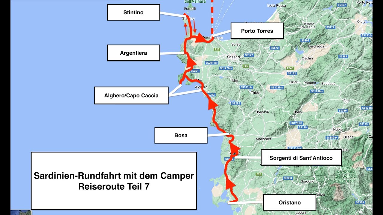 Sardinienrundfahrt im Camper - Teil 7
