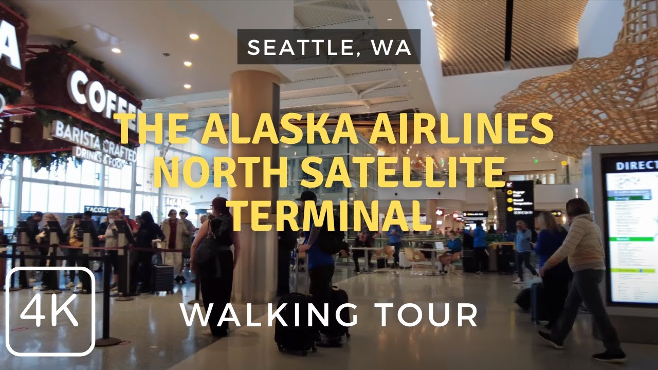 Exploring Alaska Airlines' North Satellite Terminal (N Gates) at Sea-Tac Airport | Seattle, WA 2024