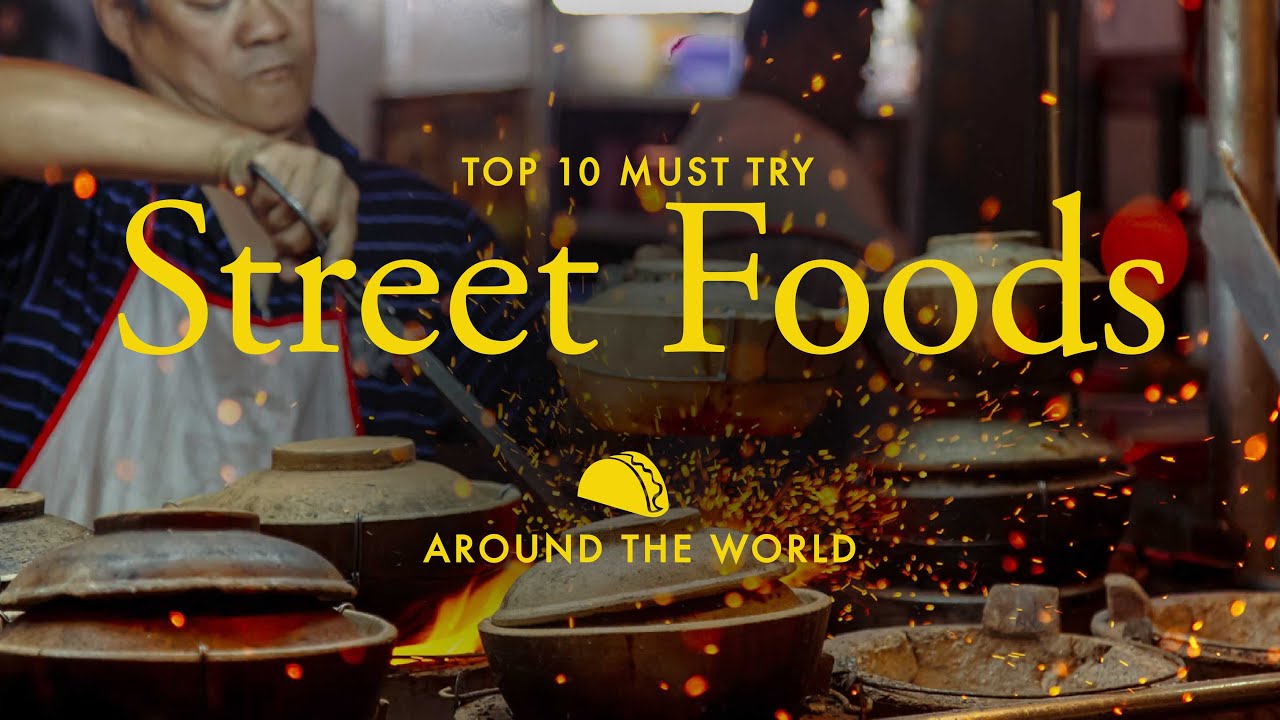 Top 10 Must-Try Street Foods Around the World | CURRYWURST, PAD THAI, FALAFEL, BAO BUNS AND MORE!!